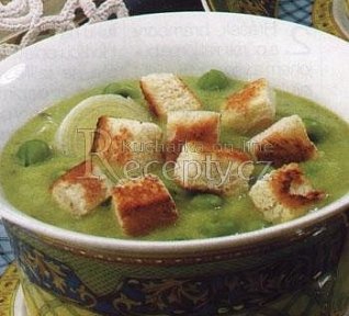 Polévka ze zeleného hrášku