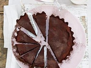 Čokoládový koláč se zmrzlinou