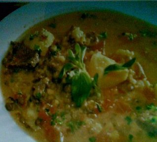 Arašídová polévka - sopa de maní Arašídová polévka - sopa de maní