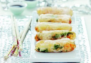 Rýžové závitky se zeleninou