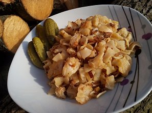 Květákové flíčky se slaninou