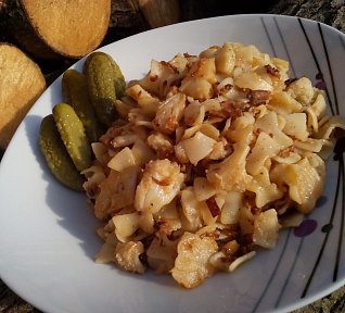 Květákové flíčky se slaninou