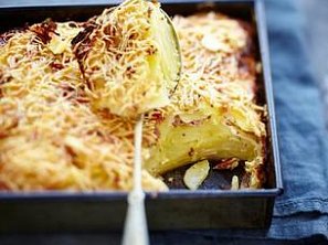 Gratinované brambory s hořčicí