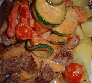 Přírodní plátek se sýrovou zeleninou - minutka