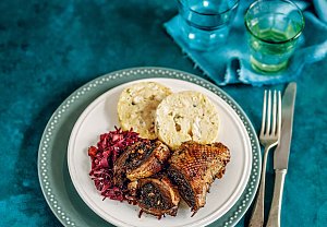 Husí prsa s nádivkou