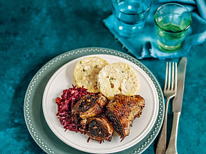 Husí prsa s nádivkou