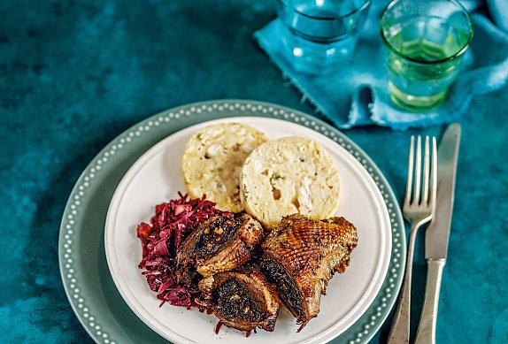 Husí prsa s nádivkou