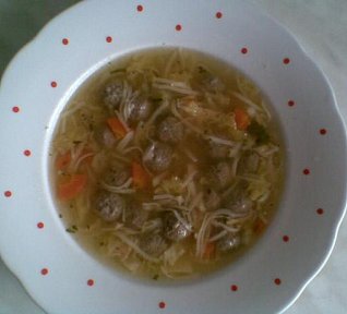 Jelení vývar s knedlíčky