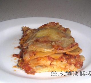 Lasagne s rajčaty