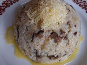 Houbové rizoto se sýrem