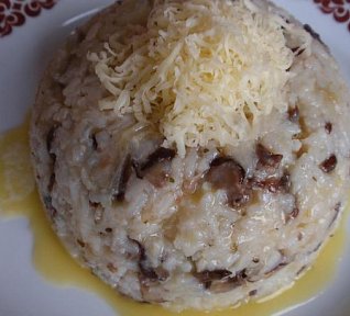 Houbové rizoto se sýrem