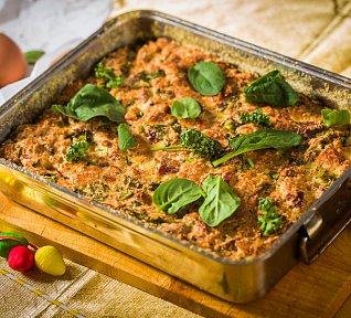 Velikonoční nádivka s pečeným kolenem