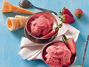 Jahodový sorbet