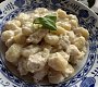 Gnocchi s kuřecím masem a smetanou