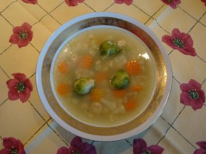 Kvasnicová polévka se zeleninou