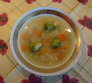 Kvasnicová polévka se zeleninou