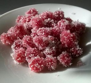 Kandované brusinky - s vanilkou a pomerančem