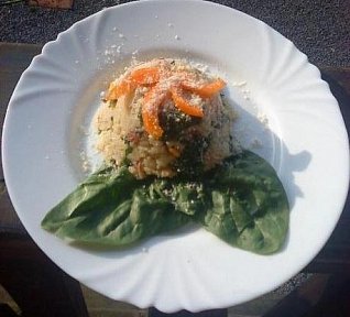 Pečené špenátové rizoto