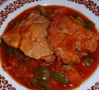 Řízky v zeleninové omáčce