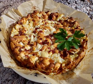Slaný květákový koláč / nádivka z květáku Slaný květákový koláč / nádivka z květáku