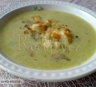 Brokolicová polévka se žampiony