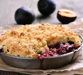 Švestkový crumble
