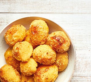 Křupavé brambory s polentou