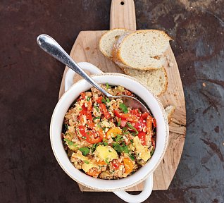 Lečo s mletým masem