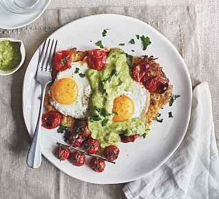 Bramborové rosty se zeleninou a vejcem