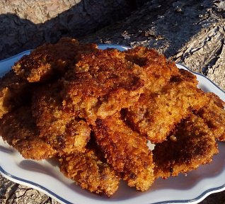 Řízečky v chlebové strouhance