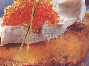 Pečené brambory s kaviárem Pečené brambory s kaviárem
