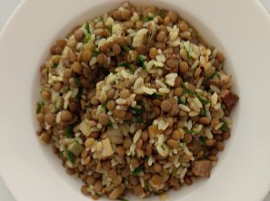 Rýže+čočka s cibulkou - příloha