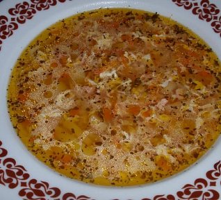 Blesková česnečka s uzeným masem