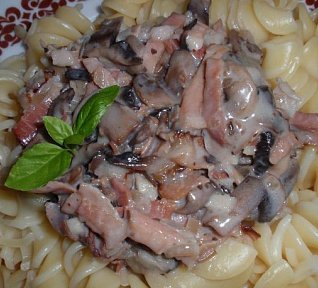 Schwarzwaldská šunka se žampiony