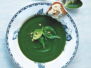 Špenátová polévka se smetanou