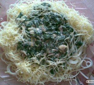 Špenátovo-smetanové spaghetti