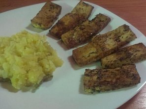 Pečené tofu s citrónovou marinádou Pečené tofu s citrónovou marinádou