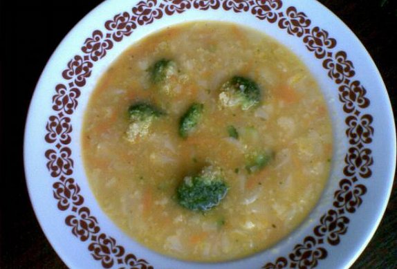 Květáková polévka s brokolicí photo-0