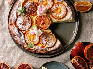 Koláč z červených pomerančů