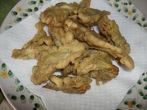 Smažené artyčoky (Carciofi fritti)