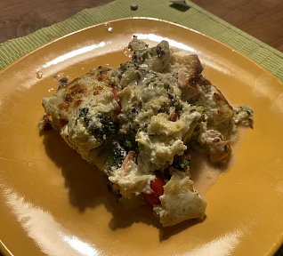 Zapečená brokolice s uzeným lososem