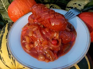 Špekáčky / klobásky v leču pečené