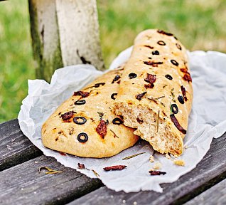 Veganská focaccia