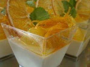 Panna Cotta s pomeranči