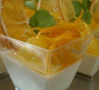 Panna Cotta s pomeranči