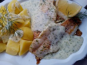 Filety s koprovým přelivem