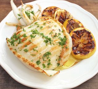 Grilovaná sépie s citronem