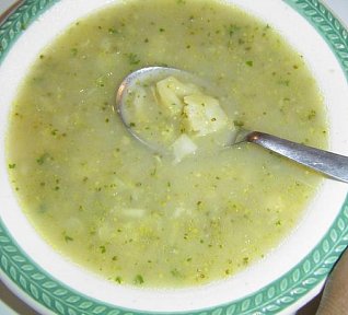 Jednoduchá brokolicová polévka