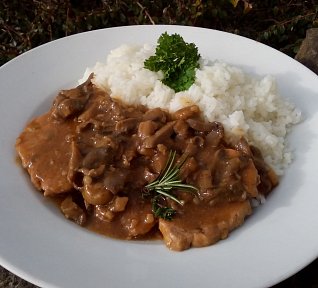 Kotlety v omáčce s hlívou