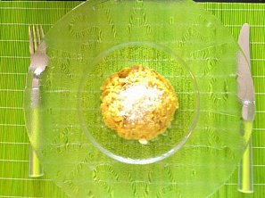 Italské kari rizoto s králičím masem Italské kari rizoto s králičím masem